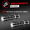 Tokeyla LED Tactical Flashlight Bright,3Modes High Lumens,Zoomable,Everyday Small Flashlights Powerful for Camping Accessory,Emergency,Only Flashlights(2PACK)