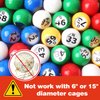 GSE Games & Sports Expert 7/8-Inch Bingo Balls, Multi-Color Replacement Bingo Game Balls with Easy Read Window for Parties, Bingo Nights, Prize Raffles