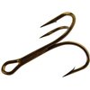 Mustad 3551 Classic Treble Standard Strength Fishing Hooks | Tackle for Fishing Equipment | Comes in Bronz, Nickle, Gold, Blonde Red, [Size 4/0, Pack of 25], Bronze