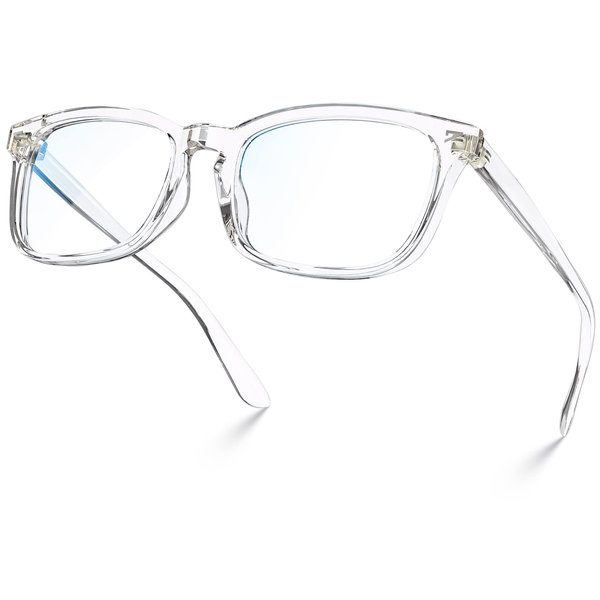 VISOONE Blue Light Blocking Glasses Square with Anti Computer Glare for Gaming Women and Men MONTANA