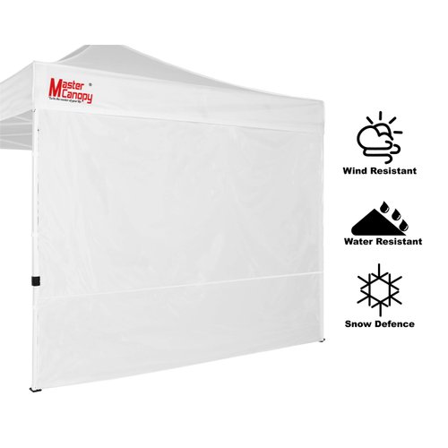 MASTERCANOPY Instant Canopy Tent Sidewall for 10x10 Pop Up Canopy, 1 Piece, White