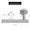 NearMoon Bathroom Toilet Paper Holder, Premium SUS304 Stainless Steel Rustproof Wall Mounted Toilet Roll Holder for Bathroom, Kitchen, Washroom (1 Pack, Brushed Nickel)