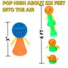 24Pcs Jumping Spring Rockets Launchers Toys-Fidget Emoticon Popper Toy Bouncy for Kids Toddlers Birthday Party Favors,Return Gifts,Christmas stocking Goodie Bag Stuffers,Classroom Rewards Prizes