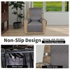 Easy-Going Recliner Chair Slipcovers Reversible Chair Sofa Cover Water Resistant Couch Cover Furniture Protector with Elastic Straps for Pets Dog (Recliner 22 inch, Gray/Light Gray)