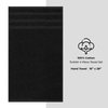 American Soft Linen Luxury Hand Towels for Bathroom, 100% Cotton Turkish 4 Piece Hand Towel Set, 600 GSM Hand Face Towels for Kitchen, Black Hand Towels