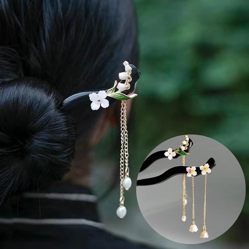 Wooden Hair Sticks, Pins & Chopsticks - Japanese and Chinese Accessories for Buns & Long Hair