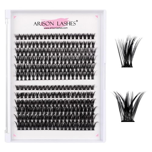 Lashes Clusters 40D 50D DIY Eyelash Extension, Eyelash Clusters Individual Lashes, C D Curl Cluster Lash Extensions Mixed Tray Faux Mink Lash Clusters Extensions, Natural Look Mix 9-16mm