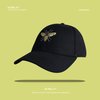 KUBILA Black Queen Bee Snapback Baseball Cap for Men and Women - Embroidered Hat for Stylish Summer Outdoor Activities.