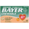 Bayer Children's Chewable, Children's Aspirin Pain Reliever, Orange, 36 ct