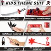 Jacyan 72Pcs Karate Party Favors Include Inflatable Sword Headbands Karate Party Decorations Karate Slap Bracelets Costume Accessories Gift Set for Birthday Supplies