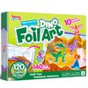 Klever Kits Foil Art Kit for Kids - Arts & Crafts Supplies, Mess Free Coloring, Dinosaur Foil Foam Stickers, Creative Travel Toys, Birthday Gifts for Boys & Girls Ages 4 and Up