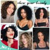 New Gogo Curl Crochet Hair Pre Looped 8 Packs Pre Twisted Curly Crochet Hair for Black Women Beach Curl Wave Crochet Synthetic Hair Extensions (14 Inch (Pack of 8) 27#)