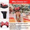 UNSPAZ Mouse Ears Headbands, Sequin Mouse Ears for Women Girls Boys, Shiny Bow Headband for Cosplay Costume Party Decorations Hair Accessories (Polka Dots)