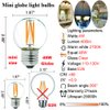 LiteHistory Dimmable 40W g16.5 Edison Bulb - 2700K 4W e26 Globe Bulb for Ceiling Fans, Chandeliers, Vanity Lights - AC120V 400lm 6Pack