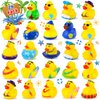 24 Pack Summer Rubber Ducks Jeep Ducks for Ducking Assorted Beach Ducks for Jeeps Duckies Games Ducks for Stocking Stuffers for Kids Christmas Party Favors Duck Bath Toys Birthday Gifts Prizes