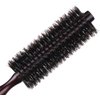 PERFEHAIR Boar Bristle Round Brush-1.3 inch, Pack of 2, Small Round Brushes for Blow Drying Styling Short, Fine, Thin Hair & Beard