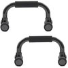 ProsourceFit Push-Up Bars (Set of 2)-Lightweight plastic handles with cushioned foam grips and slip resistant base