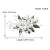 AW BRIDAL Rhinestone Hair Clips for Wedding Flower Hair Accessroies for Brides Bridlal Hair Comb Hair Accesories for Women (Silver)