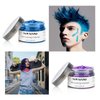 SOVONCARE 2 Hair Color Wax Temporary Hair Dey Wax 4.23.Oz Each Neutral Hair Wax Mud Matte Long-Lasting Definition Hairstyle Cream for Parties Halloween Christmas Cosplay -Blue Purple