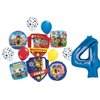 Anagram Paw Pups on Patrol Chase and Marshall 4th Birthday Party Supplies Police and Fire Rescue Badge Balloon Bouquet Decorations