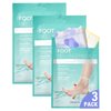 DERMAL KOREA Foot Peeling Mask 3 Pack For Dry Foot And Cracked Heel & Callus With Aloe Vera And Collagen - Exfoliating Peel Mask With Aha, Bha, & Pha And For Moisturizing, Soothing & Refreshing Feet