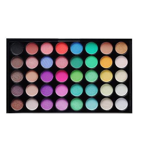 Yinhing Matte Glitter Eyeshadow, 40 Colors Eyeshadow Matte and Glitter, Eye Shadow Palette Pigment Cosmetic Makeup Set (E40#2)