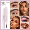 LSxia Double-headed Eye Brow Wax Pen, 2 in 1 Clear Eye-brow Gel Pencil with Eye-brow Comb, Waterproof Brow Gel/Eye-brow Styling Soap/Eye-brow Wax Pencil for Reshape the Boundary 3D Eyebrows Makeup
