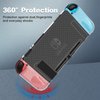 HEYSTOP Switch Case and Switch Screen Protector Compatible with Nintendo Switch, Dockable Soft TPU Switch Protective Case Cover with Switch Accessories, 6 Thumb Grip Caps for Nintendo Switch Console