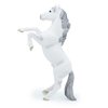 MODEBESO® Realistic Animal Figures Playset,Horse Figurines,Hand Painting Horse Figures,Educational Toy,Cake Toppers Christmas Birthday Gift for Kids Todllers (White Mustang Standing Posture)