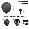 Halloween Balloons Black Balloons 12 Inch 100PCS Party Decorations Halloween Balloon Arch Kit Halloween Balloons Decorations for Halloween Party Decorations Birthday Graduation Bachelorette Supplies