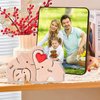 Personalized Wooden Puzzle with 2-8 Family Name,Wooden Elephant Puzzle,Customizable Wooden Puzzle for Home Decor and Thoughtful Gifts,Birthday for Mom, Dad (Elephant)