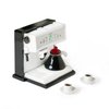 Miniature Coffee Maker with Pot & 2 Cups Sets 1:12 Dollhouse Accessories Coffee Machine Artificial House Decoration Mini Room Scence Decor (Black Maker)