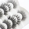 False Eyelashes 3D Handmade Natural Look Fake Eyelashes 7 Pairs Pack Long Lashes Dramatic Lashes Reusable Soft Fluffy Eye Lashes Upgrade One Set of 7 Styles (8-14)