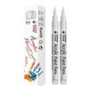 TFIVE White Paint Marker Paint Pens - 2 Pack Acrylic Permanent Marker, 0.7mm Extra Fine Tip Paint Pen for Art Projects, Drawing, Rock Painting, Ceramic, Glass, Wood, Plastic, Metal, Canvas DIY Crafts
