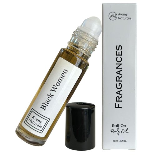 Avany Naturals Pheromone Oil Perfume For Women - Small Fragrance Body Oil - Travel Size Toiletries Vacation Essentials (BlackWoman Inspired)
