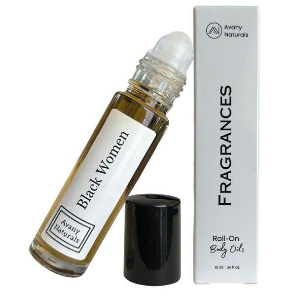 Avany Naturals Pheromone Oil Perfume For Women - Small Fragrance Body Oil - Travel Size Toiletries Vacation Essentials (BlackWoman Inspired)