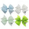 20pcs/lot Mutilcolor 4 inch Grosgrain Ribbon Hair Bows Girl Boutique Bow Baby Childs Handmade Diy Hairbows with Clip Kids Hair Accessories