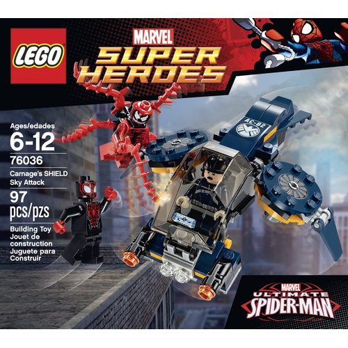 LEGO Super Heroes 76036 Carnage's Shield Sky Attack Building Kit