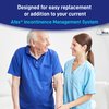 Afex Extension Tube Assembly for Male Incontinence Systems - Compatible with Afex Mobility & Bedside Bags - Incontinence Supplies with Colder Push-n-Lock, Auto-Shut Off - Includes Leg Pad