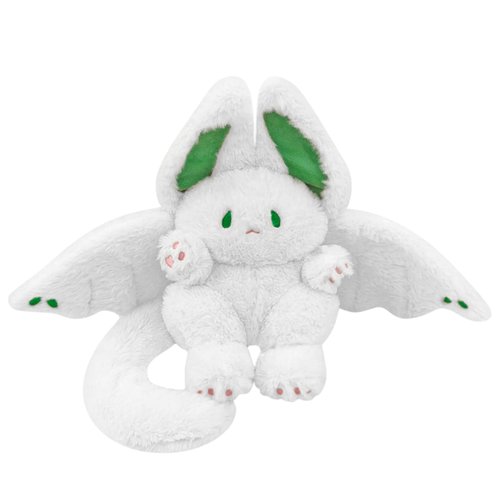 PEACH CAT Cute White Bat Bunny Plush Pillow Kawaii Bat Rabbit Stuffed Animal for Kids 16"
