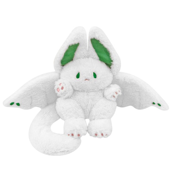PEACH CAT Cute White Bat Bunny Plush Pillow Kawaii Bat Rabbit Stuffed Animal for Kids 16"