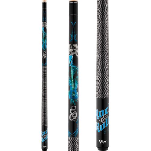 Viper by GLD Products Underground 58" 2-Piece Billiard/Pool Cue, Rock & Roll, 21 Ounce,Blue,50-0653-21