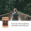 Qooocy Variety Pony Hair Tie Bracelets - 10 Pack Elastic Bands for Thick or Thin Hair, Ponytails, Prevents Breakage, Brown and Black