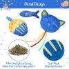 BINGPET Cat Birthday Catnip Toys for Indoor Cats,Cat Birthday Hat and Cat Birthday Cake Interactive Plush Kitten Chew Toys,Cute Cake, Fish,Balloon Toys with Crinkle Paper and Catnip Inside Cat Gifts