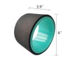 NGT Yoga Wheel 6 inch Yoga Wheel For Back Pain Strongest and Most Comfortable Dharma Yoga Prop Wheel With Free Yoga Bands (6'' black-green)