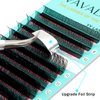 VAVALASH Y Lash Extensions C Curl 0.07mm 8-15mm Mix Tray Easy Premade Volume 4D Fans Eyelash Extension YY Type Natural Volume Lashes Extension Soft Matte Black Lashes (YY-0.07-C-8-15mm)