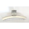 Generic Long shiny silver tone filigree metal hair claw clip