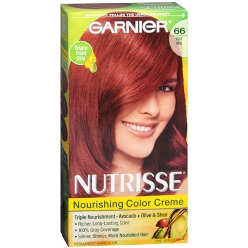 Garnier Nutrisse Nourishing Color Treatment, True Red 66