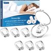 New Extra Strength Anti Snoring Devices - Snoring Solution, 6 PCS Silicone Magnetic Snore Stopper & 8 PCS Premium Silicone Nose Relief Nasal Dilator, Improved Nighttime Sleeping Instant (6 Piece Set)