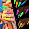 UR SUGAR Glow in the Dark Gel Nail Polish Set, Halloween Neon Hot Pink Yellow Orange Bright Luminous Gel Polish Set Fluorescent 6 Colors Glow in Dark Effect Soak Off Nail Polish Kit for Party Nails